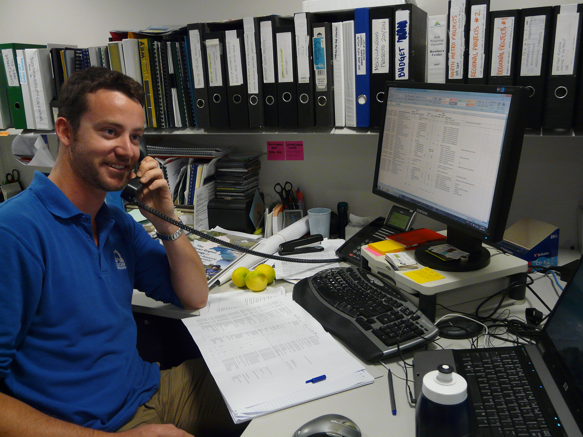 Alex at his desk – Town of Cottesloe
