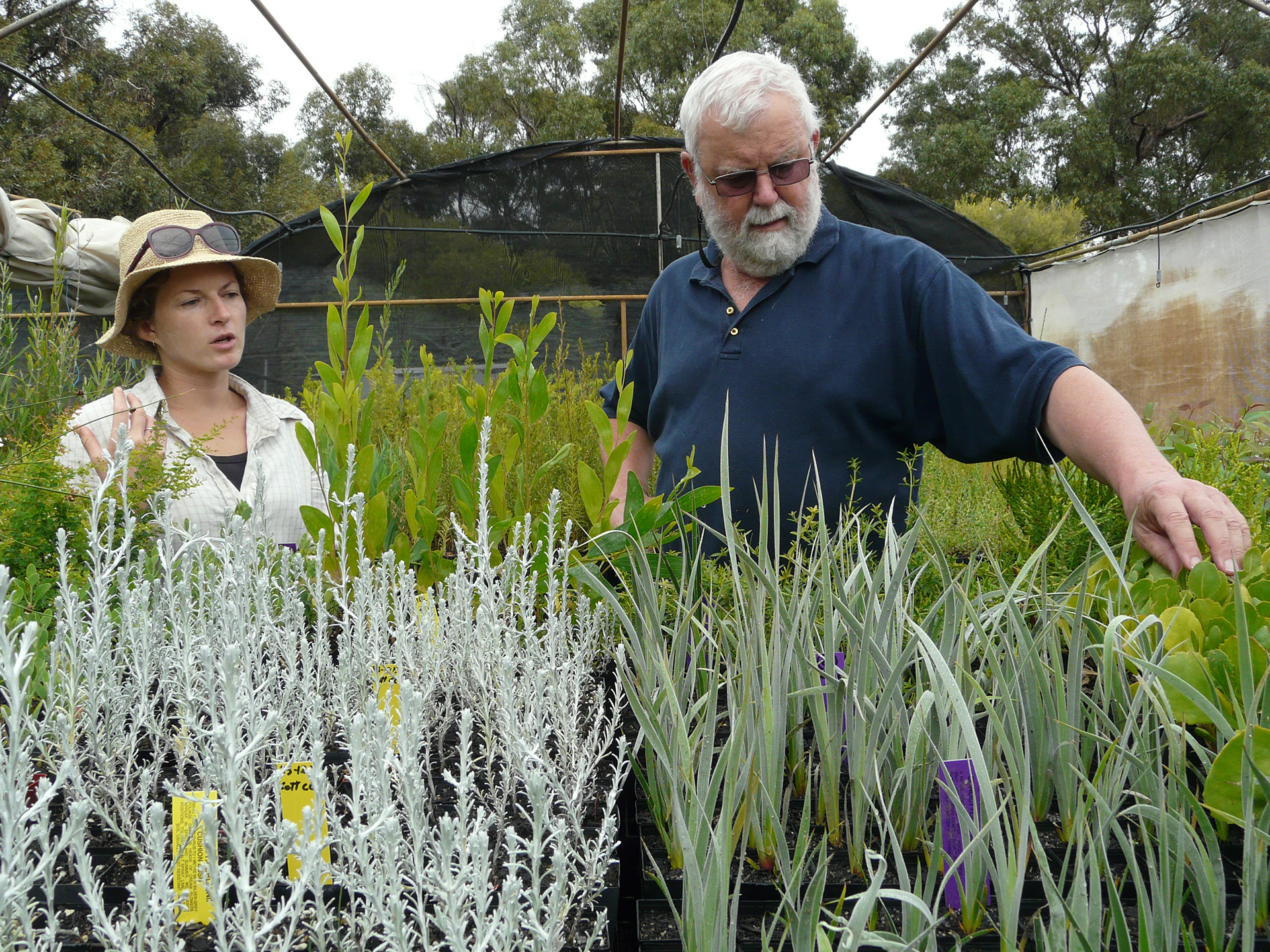 Mike and Ayesha (Apace Nursery) with our plants