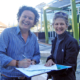 Josh Byrne (Gardening Australia presenter) signing our Weedy Seadragon petition on Saturday May 21st.